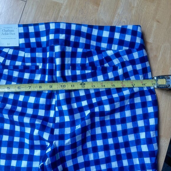 Talbots Chatham Ankle Pants - Gingham - Size 10 - Picture 4 of 5